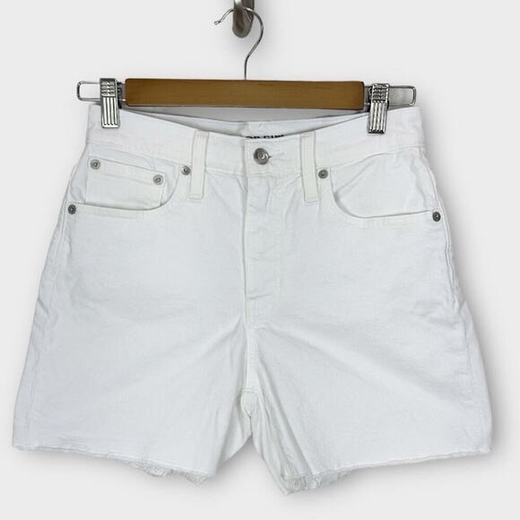 J. Crew High Rise Denim Jean Short in White Size 24 BF382 New - Picture 3 of 10
